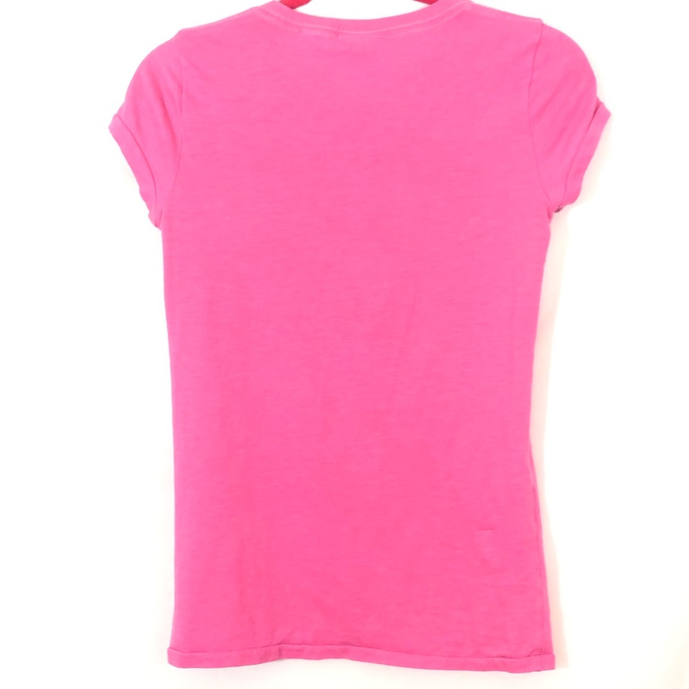 PINK Victoria Secret Graphic Top T-Shirt Tee - Picture 4 of 5